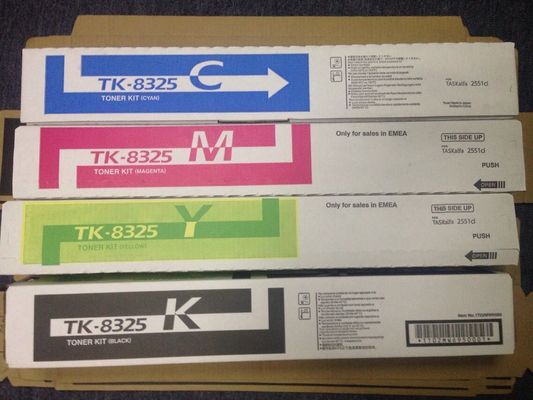 Toner Kyocera Taskalfa 2551ci TK8325 C M Y K Cartucho de Toner Color Com Chip