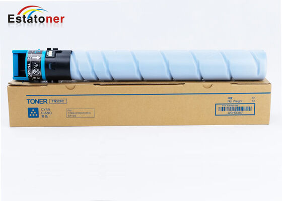Cartucho de Toner Konica Minolta TN328C Compatível para impressoras Bizhub C250i, C300i e C360i peças sobressalentes