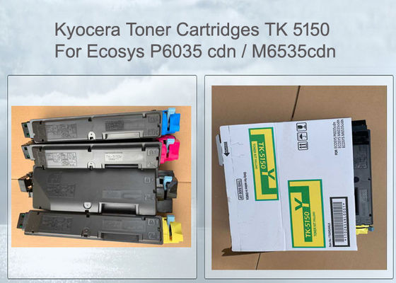 KYOCERA TK-5150Y TONER CARTRIDGE 1T02NSANL0 PARA ECOSYS 6535, 4 PCS por conjunto de 10K páginas