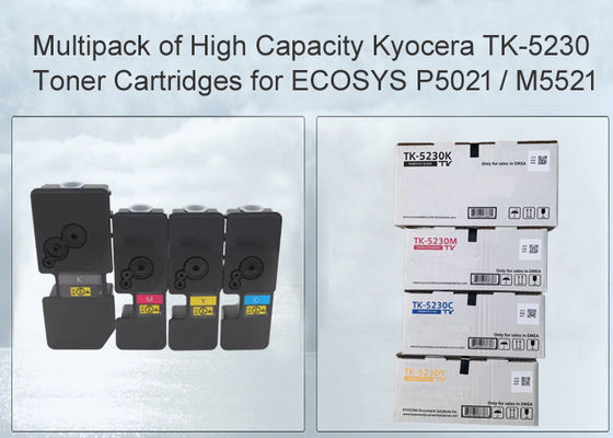 Kyocera TK-5230 BK/C/M/Y Toner Cartucho de Alta Capacidade Toner Preto e Cor Multipack