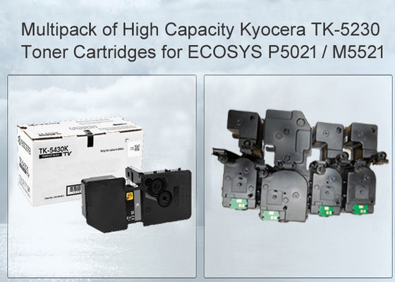Kyocera TK-5230 BK/C/M/Y Toner Cartucho de Alta Capacidade Toner Preto e Cor Multipack