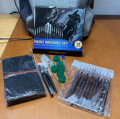 Pincel de Modelo de Precisão Detalhes de Fabricação de Pintura Set de Pincel para Modelos em Escala