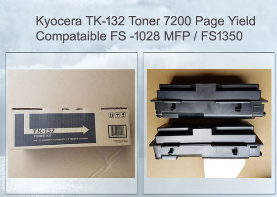 Toner Preto Tk-132 Tk132 Compatível Para Kyocera Mita Fs-1028mfp Fs-1300d Fs-1350