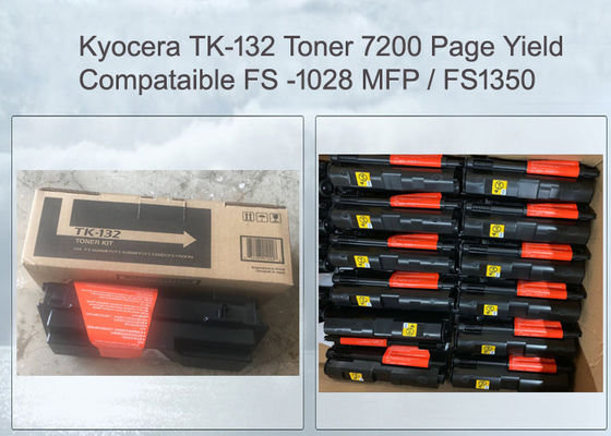 Toner Preto Tk-132 Tk132 Compatível Para Kyocera Mita Fs-1028mfp Fs-1300d Fs-1350
