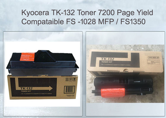 Toner Preto Tk-132 Tk132 Compatível Para Kyocera Mita Fs-1028mfp Fs-1300d Fs-1350