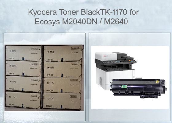 Cartucho de tomador de cópia preto Kyocera TK1170 para Ecosys M2040 M2540