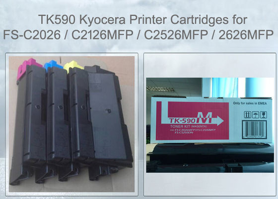 O cartucho de toner compatível TK590 de Kyocera cabe Kyocera FS C2026 FS C2126 FS C5250 FS C2526