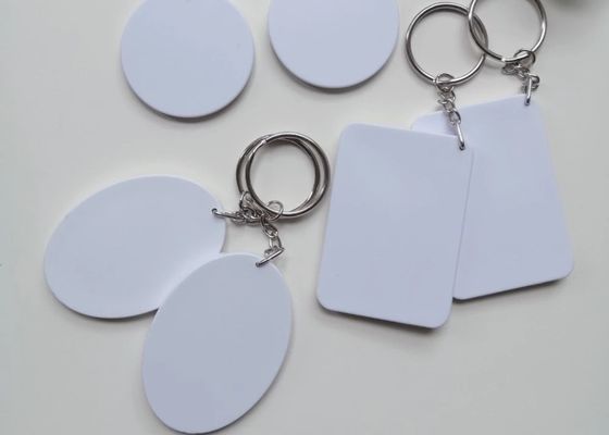 Do Keyring vazio do polímero da sublimação canto arredondado para a impressão de Diy