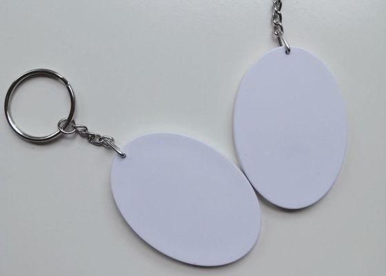 Do Keyring vazio do polímero da sublimação canto arredondado para a impressão de Diy
