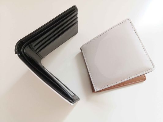 Carteira de couro da bolsa do homem da placa da sublimação com única impressão de Sids com o bolso de cartão da identificação